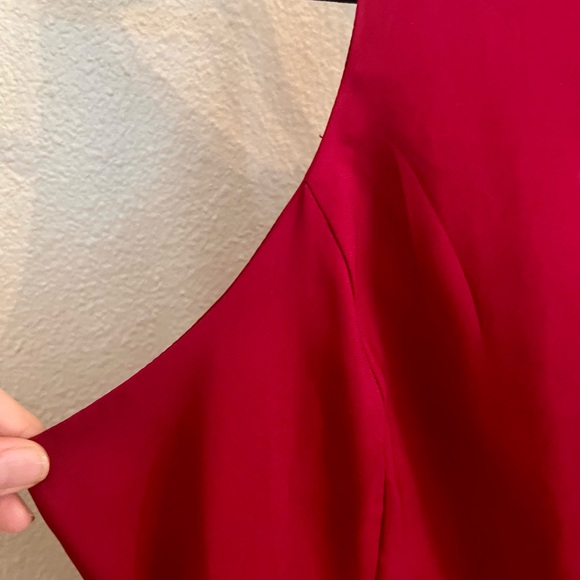 EUC Express Peplum Red Blouse Size Small - Picture 4 of 15